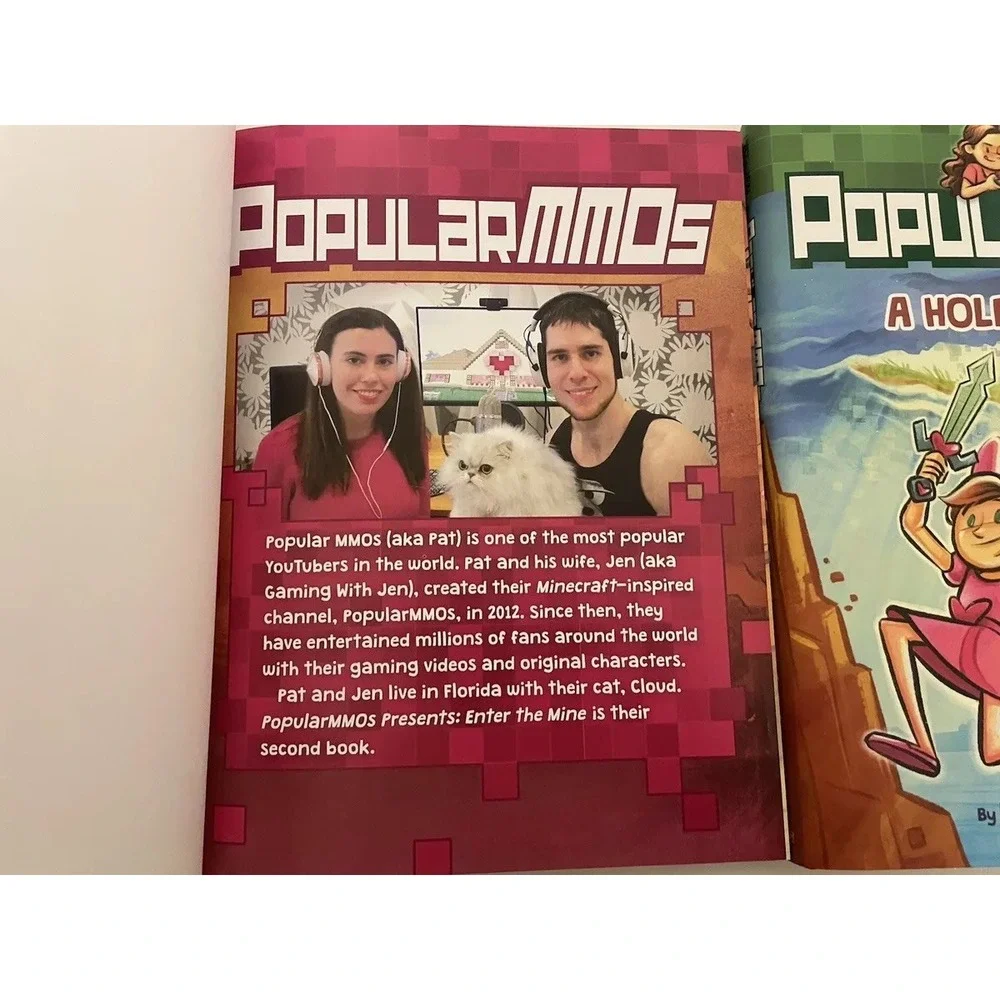 Minecraft PopularMMO Hardcover Books.‎ YouTubers, Video Game Pat And Jen GUC